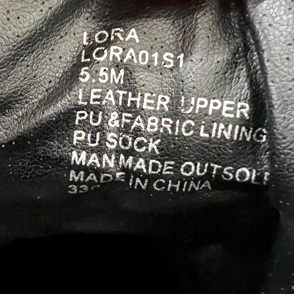 Steve Madden Lora Black Patent Leather Combat Side Zip Hiking Boots Size 5.5 - Picture 9 of 15